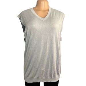 Banana Republic Light Blue Silk & Cotton Sweater Vest